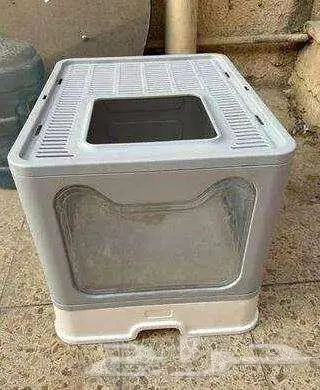 قفص قطط منزلي فيلا داخلي كبير نفايات المرحاض ومزيل 2