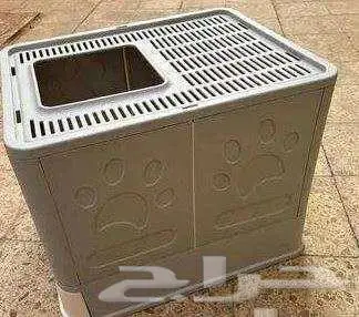 قفص قطط منزلي فيلا داخلي كبير نفايات المرحاض ومزيل 1