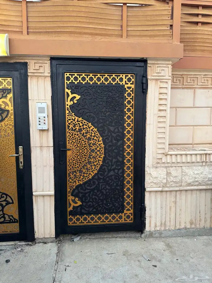ابواب حديدجديد مع التصميم اليزر  عدي 19