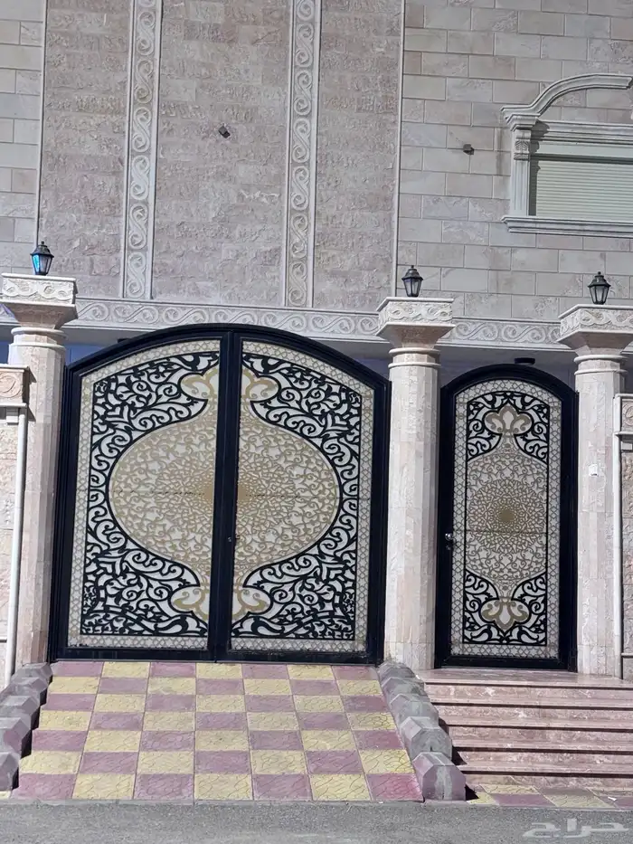 ابواب حديدجديد مع التصميم اليزر  عدي 0