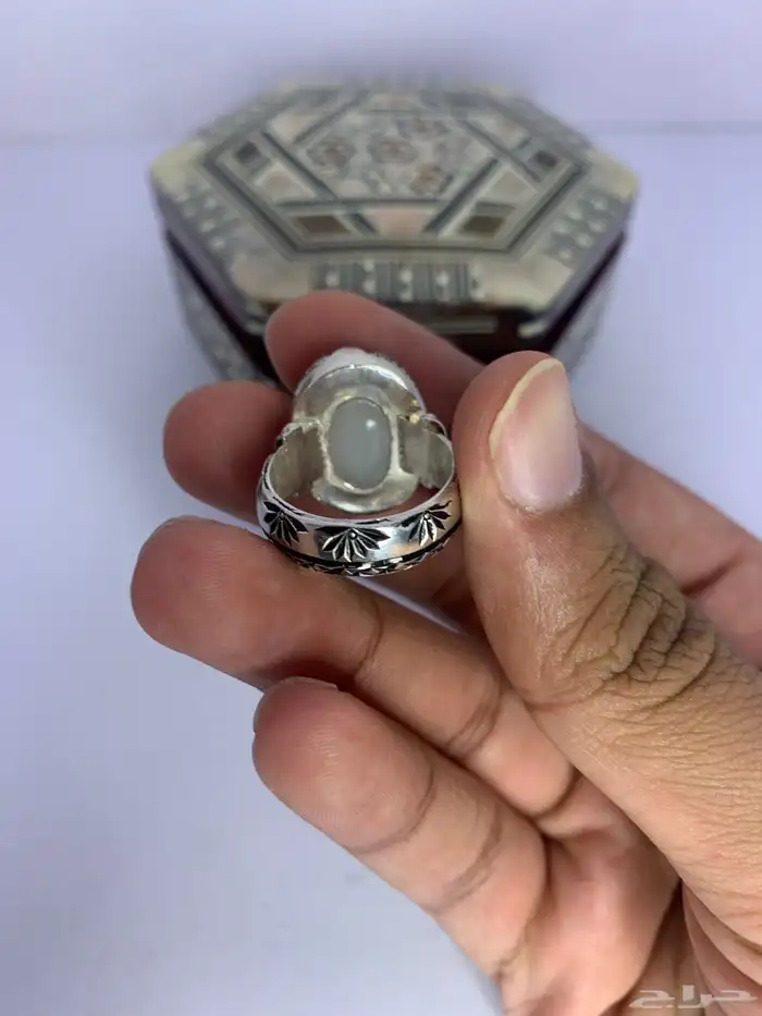 خاتم بقراني يماني اخضر عرض 150 ريال 3