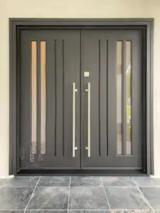 ابواب حديدجديد مع التصميم اليزر  عدي 30