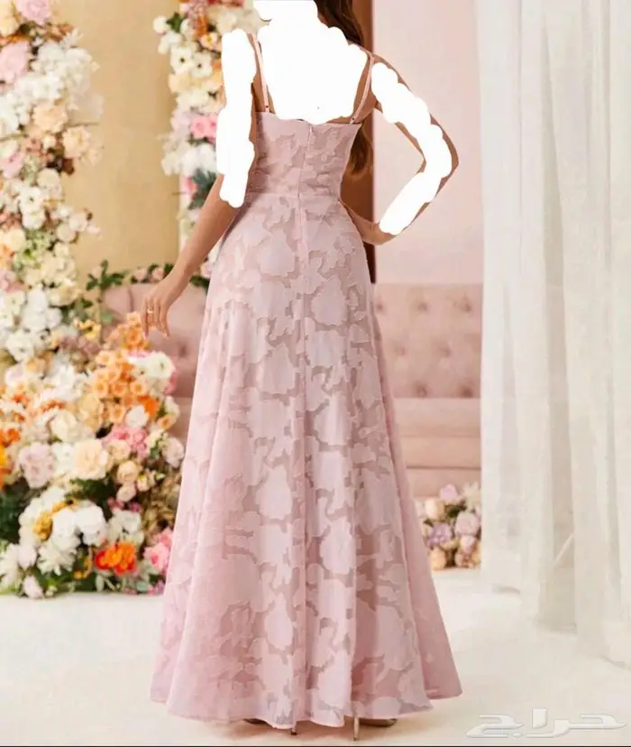 فستان مناسبات جديد وردي 1