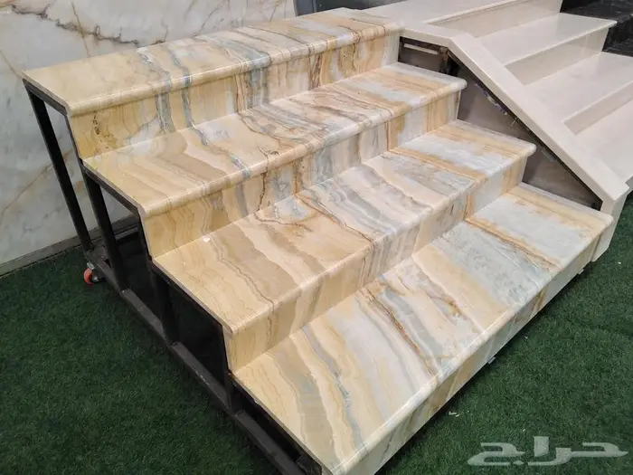 تفصيل درج وعتبات رخام طبيعي 9