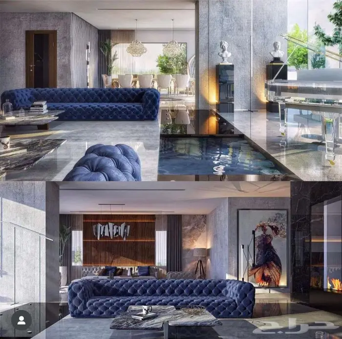 تصميم داخلي وديكور فاخر في السعودية والامارات ومصر 8