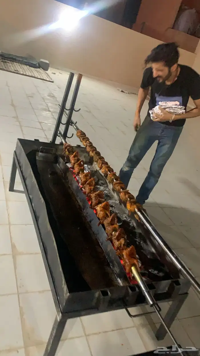 شوي خروف عثماني ع السيخ بموقعك 7