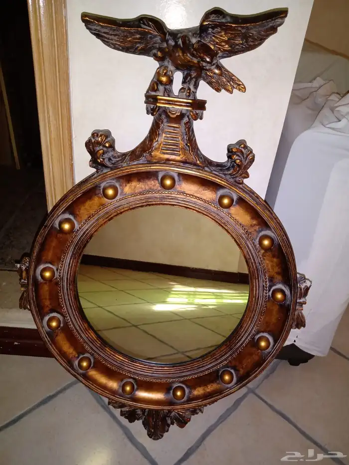 مرآة حائطية أنتيك بتصميم النسر الفيدرالي 1