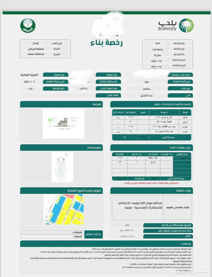 فيلا للبيع و الايجار بعفيف تفتح على شارع و ممر 2