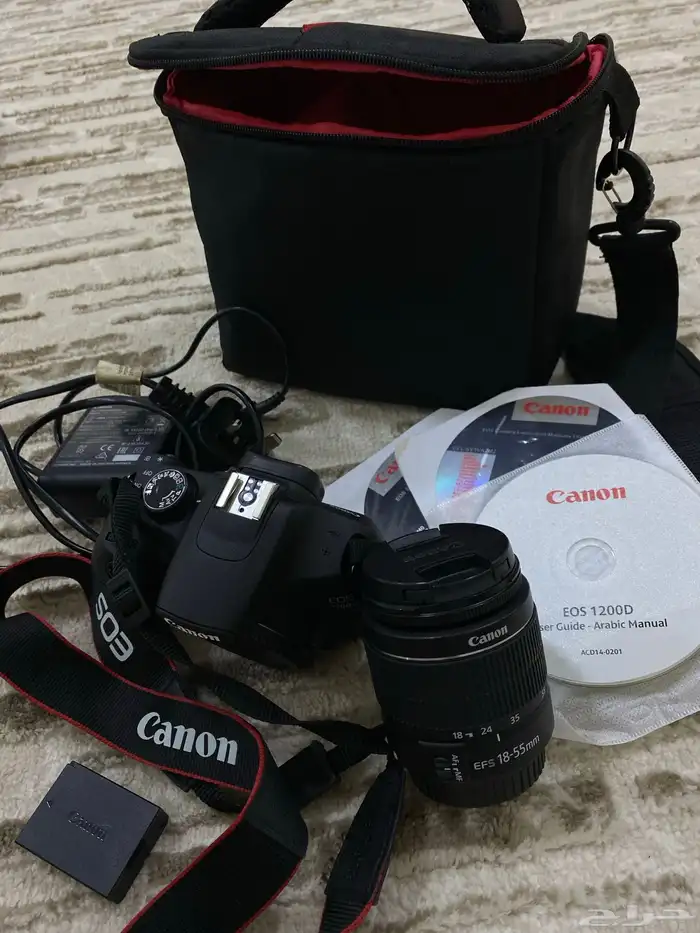 كاميرة كانون EOS 1200D استخدام قليل ونظيفه جدآ 0
