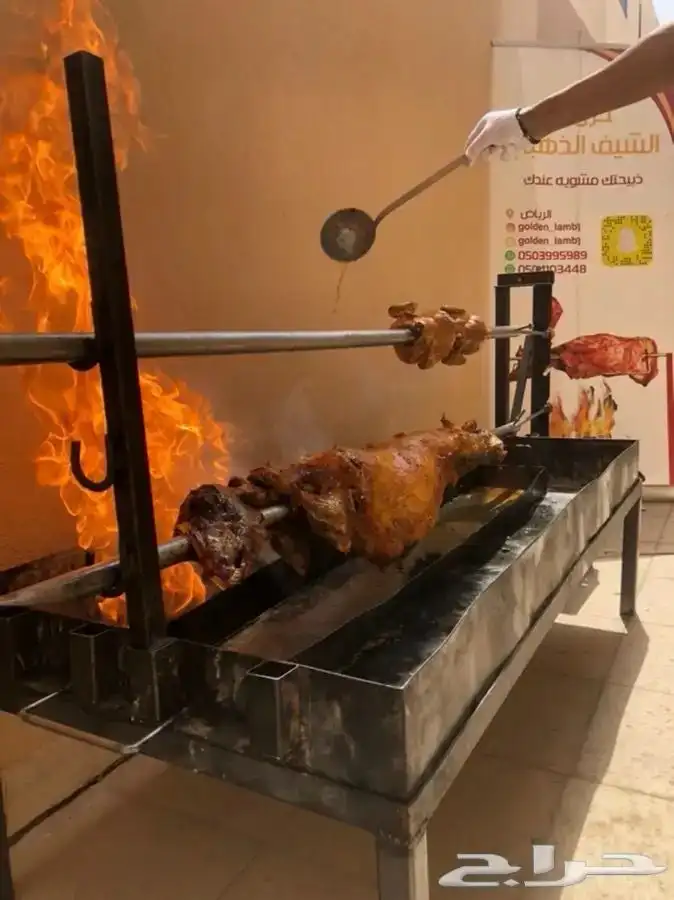 شوي خروف عثماني ع السيخ بموقعك 9