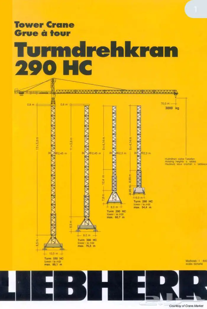 تاور كرين رافعة برجية tower crane 1