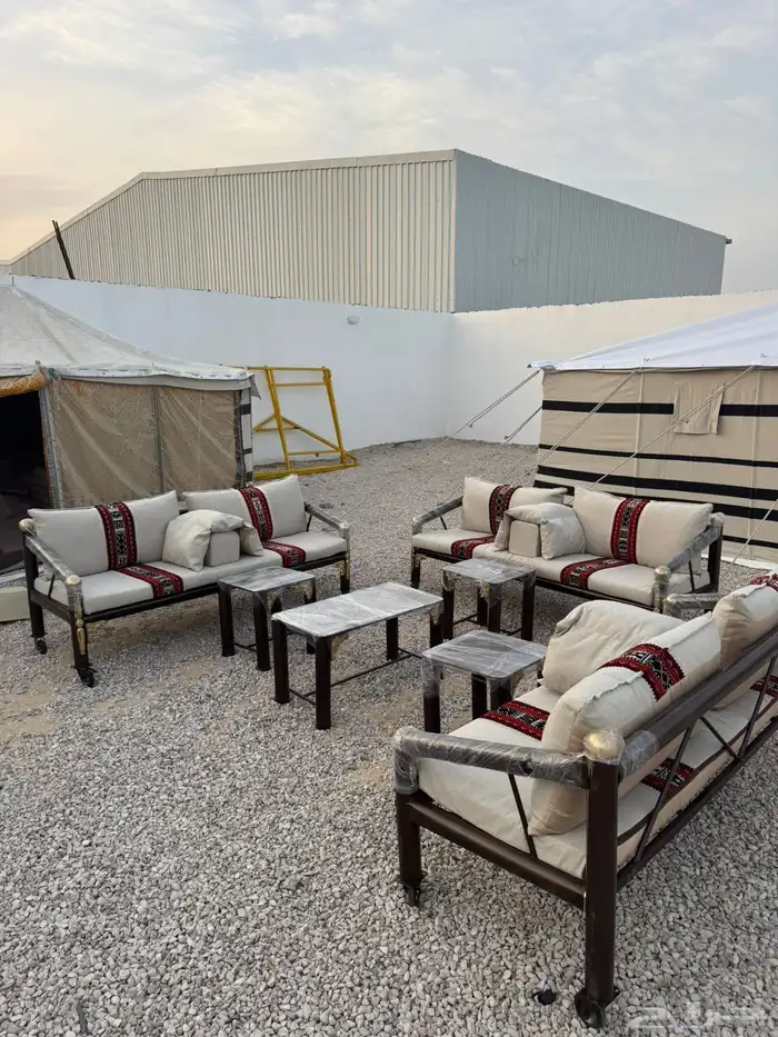 كراسي حديد جلسات خارجية مساند 4