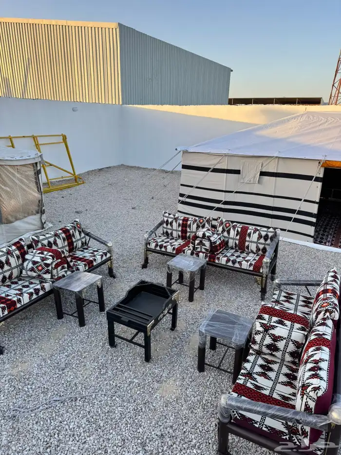 كراسي حديد جلسات خارجية مساند 0