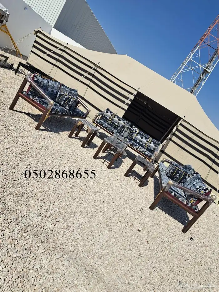 كراسي حديد جلسات خارجية مساند 11