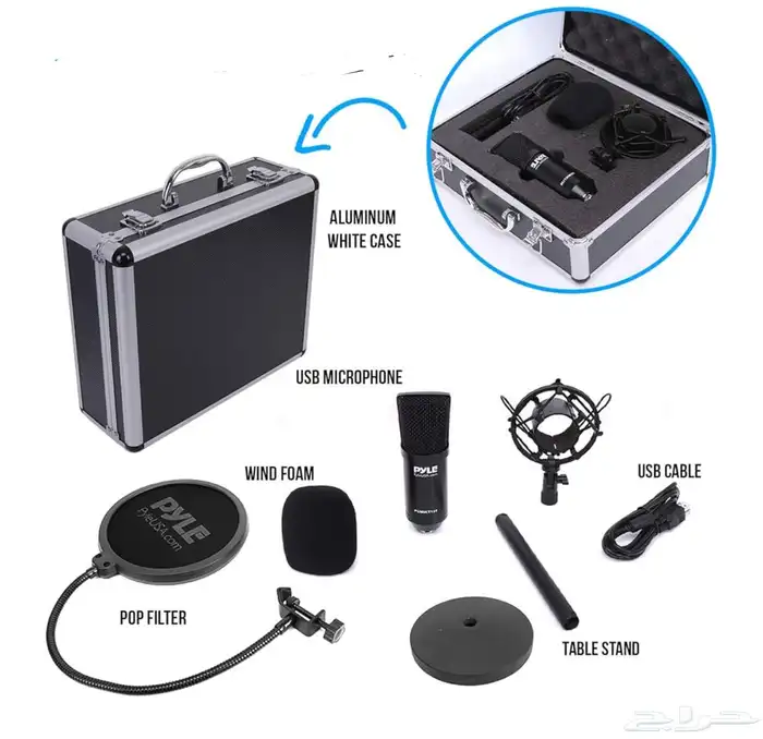 ميكرفون مكثف صوتيPyleUsa مجموعه كامله 2