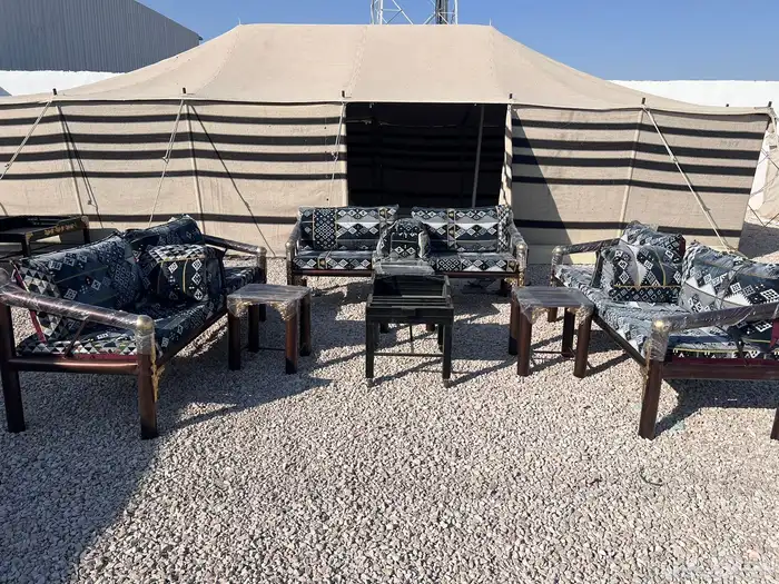 كراسي حديد جلسات خارجية مساند 6