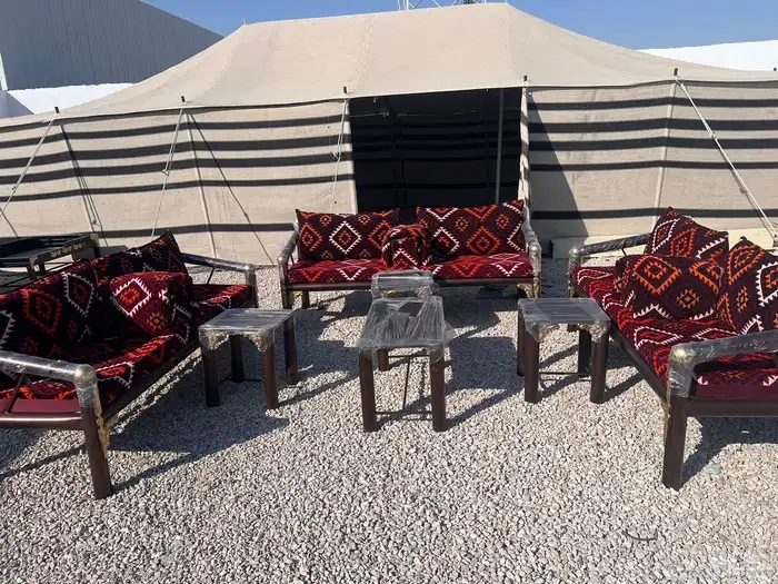 كراسي حديد جلسات خارجية مساند 8