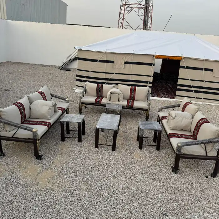 كراسي حديد جلسات خارجية مساند 2