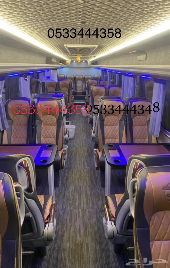 تاجير باصات VIP بالسائق وباصات ركاب جميع الاحجام 5