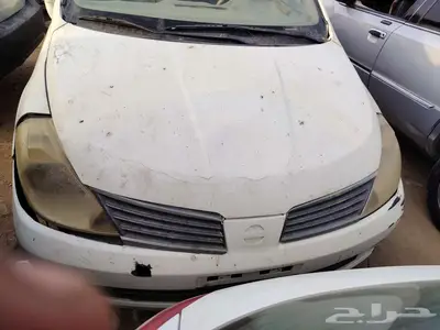 تشليح الحمدانيه نيسان تيدا 2007 قير عادي للبيع قطع غيار فقط 8