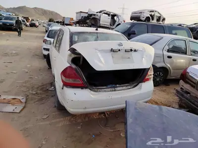 تشليح الحمدانيه نيسان تيدا 2007 قير عادي للبيع قطع غيار فقط 5