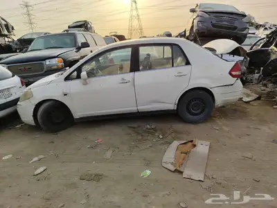 تشليح الحمدانيه نيسان تيدا 2007 قير عادي للبيع قطع غيار فقط 4