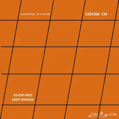 الكلادينج جدة لوح برتقالي فاتح DS-ESP-9925 مقاس 125X366 سم 2