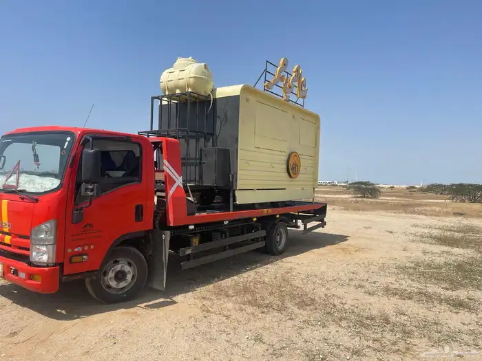 سطحه هيدروليك جده لنقل السيارات والكرفانات والمعدات 2