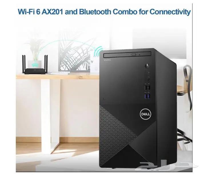 كمبيوتر مكتبي ديل مع شاشة 22 dell desktop i5 12gen 3