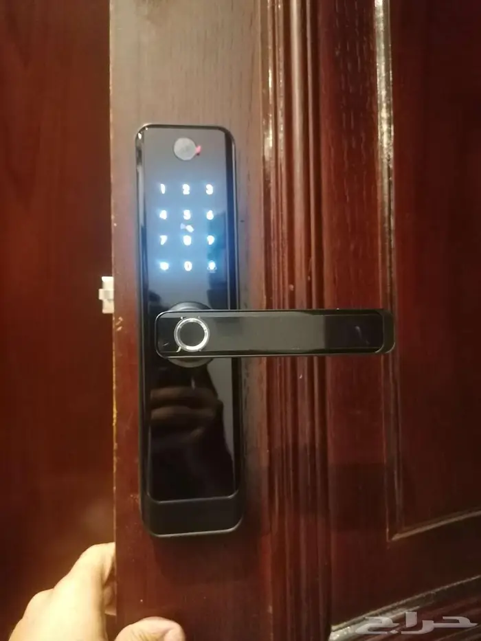 القفل الذكي تركيب برمجة كوالين بصمة مسكات أبواب ذكية بكاميرا 0