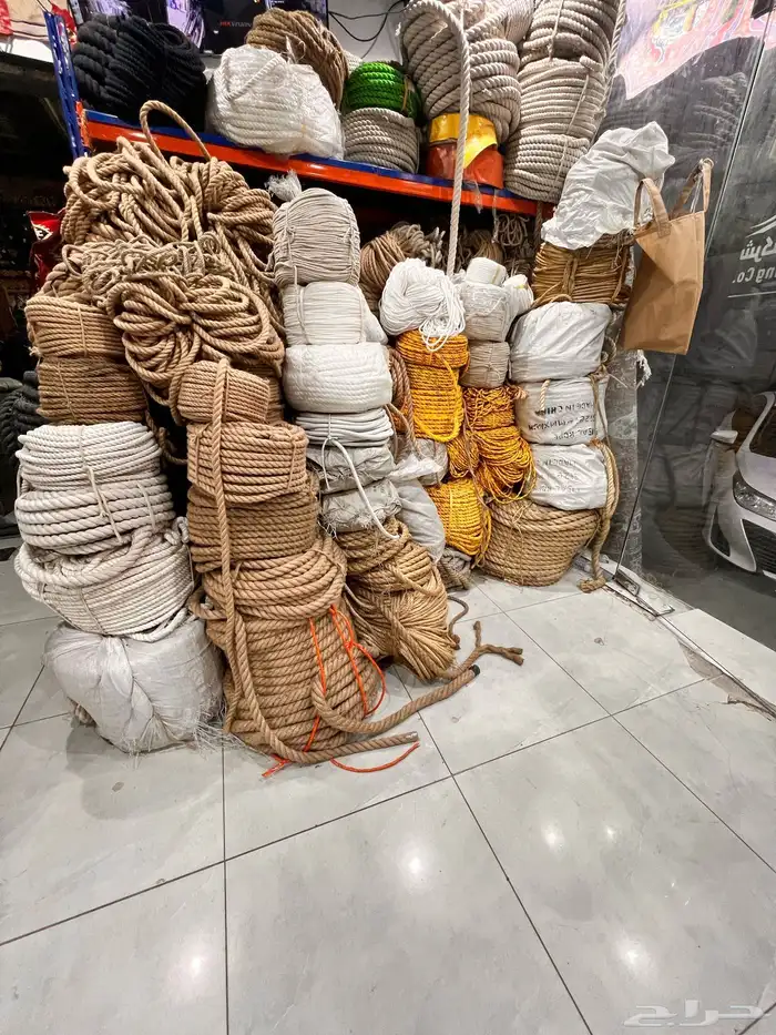 جميع أنواع الحبال قطن نايلون خيش حرير 15