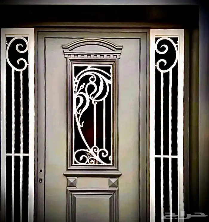 تفصيل أبواب حديد ودربزين سلالم وشبابيك حماية مع تركيب وضمان 3