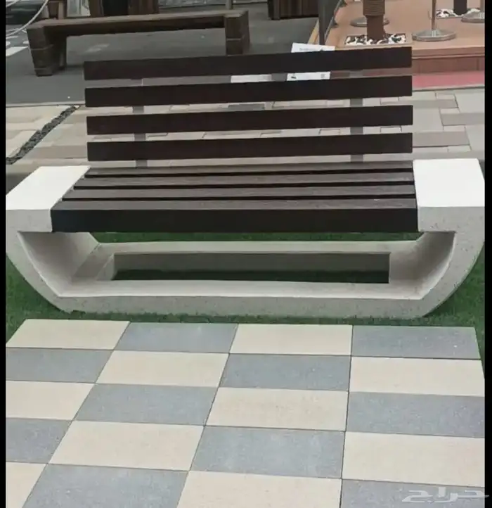 كراسي خرسانية احواض زهوز جميع أعمال زينة الحدائق 5