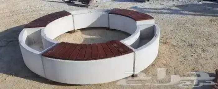 كراسي خرسانية احواض زهوز جميع أعمال زينة الحدائق 2