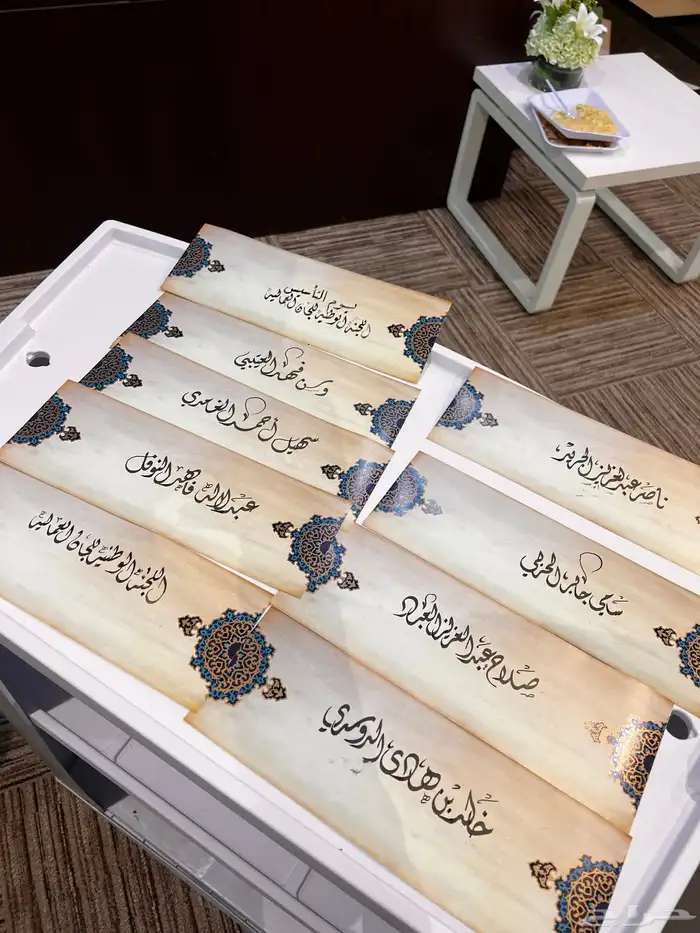 خطاط ورسام سعودي اشارك في المعارض والاحتفالات 17