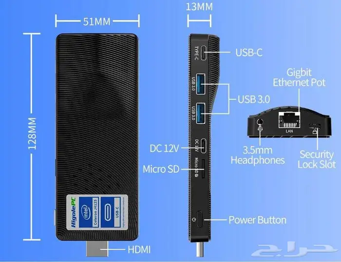 كمبيوتر مكتبي مصغر micro Pc جديد 0