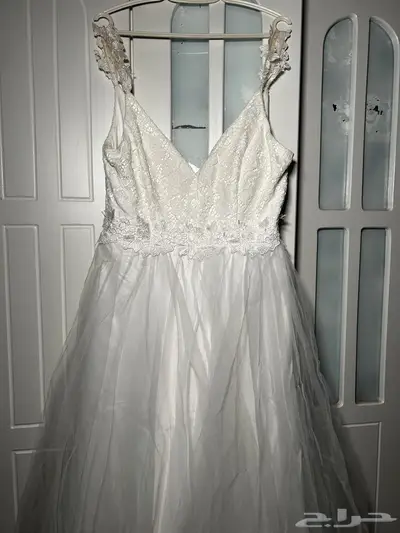 فستان زفاف مقاس xL بدون طرحة 3
