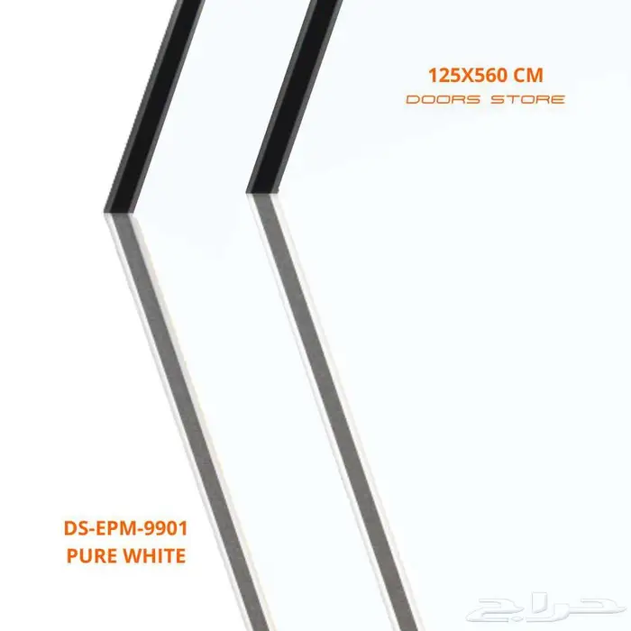 الواح واجهات المحلات الكلادينج الابيض DS-EPM-9901 سم 125X560 0