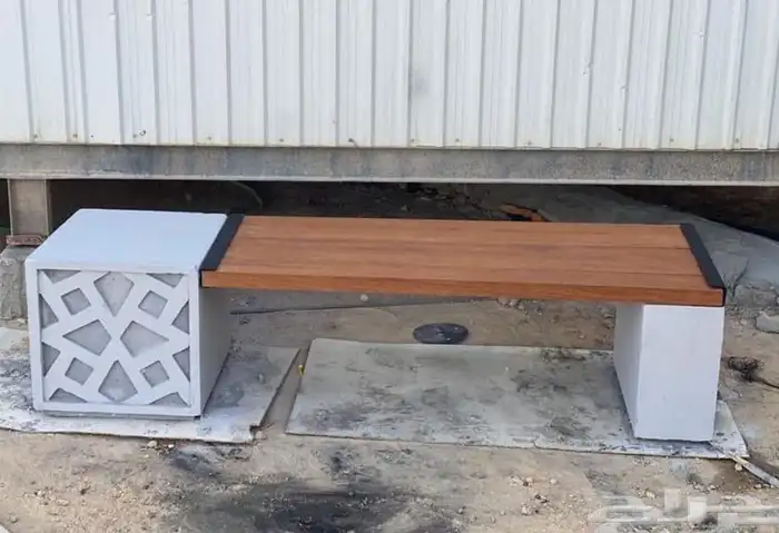 كراسي خرسانية احواض زهوز جميع أعمال زينة الحدائق 0