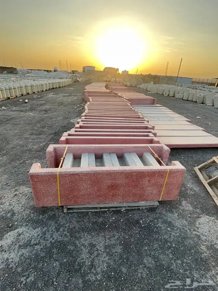 كراسي خرسانية احواض زهوز جميع أعمال زينة الحدائق 33