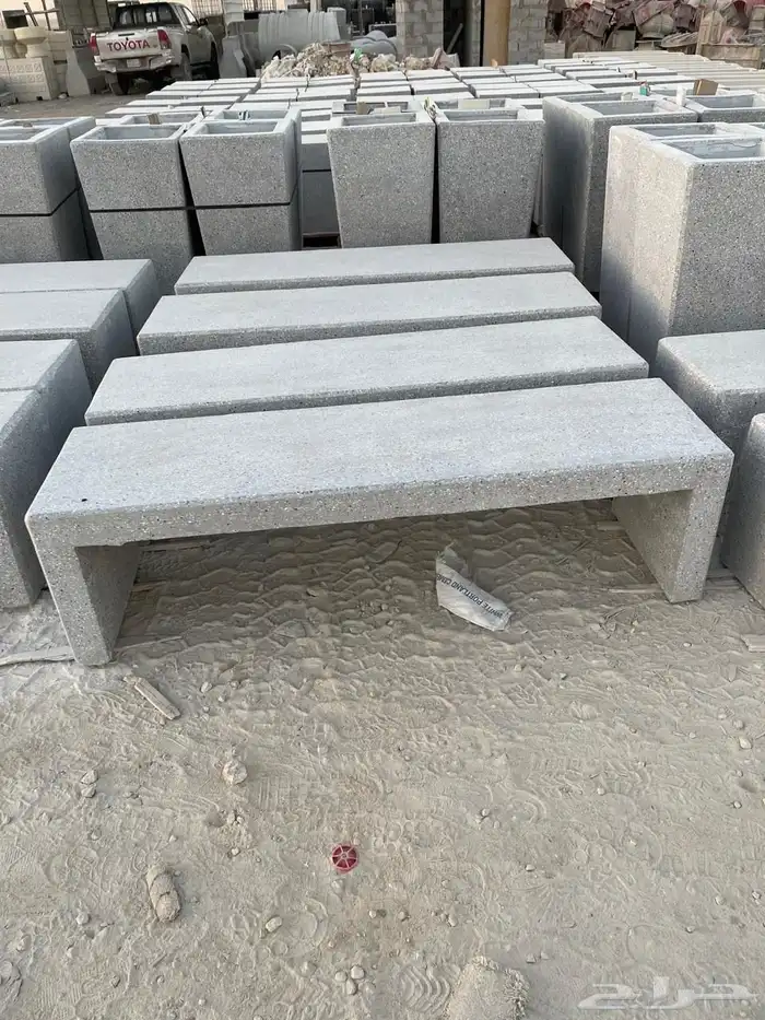 كراسي خرسانية احواض زهوز جميع أعمال زينة الحدائق 23