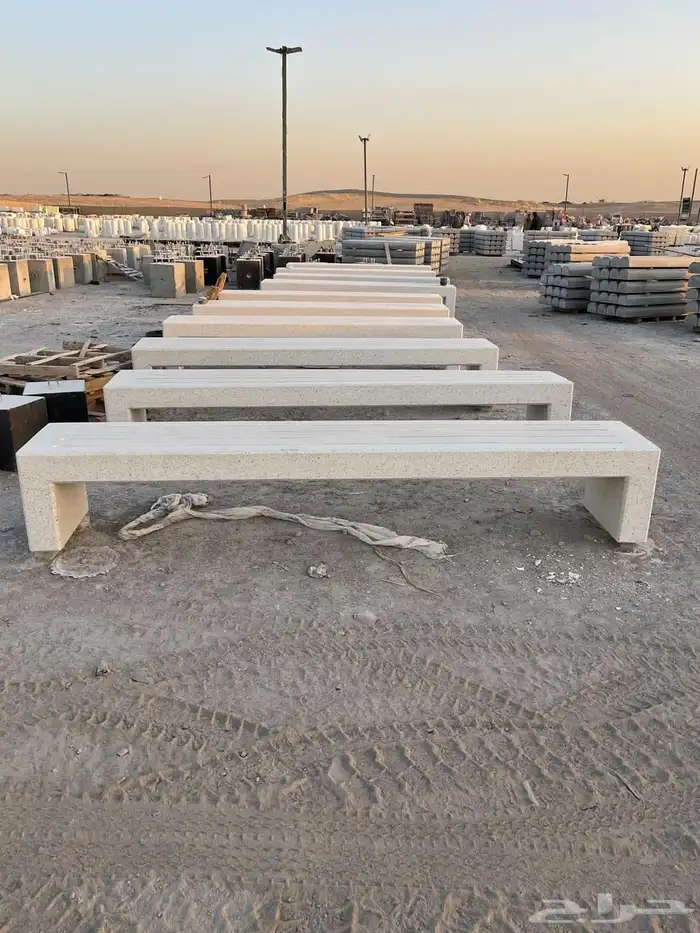 كراسي خرسانية احواض زهوز جميع أعمال زينة الحدائق 32