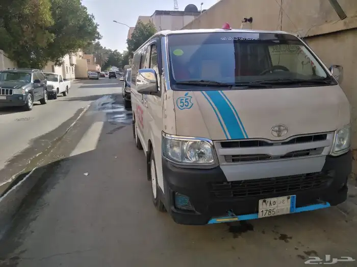 باص تويوتا هايس للإيجار 14 راكب معة سايق توصيل نقل عمال 0