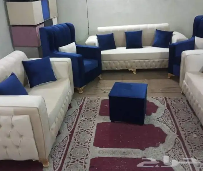 كنب جلد مودرن و كنب قماش تفصيل فخم 9