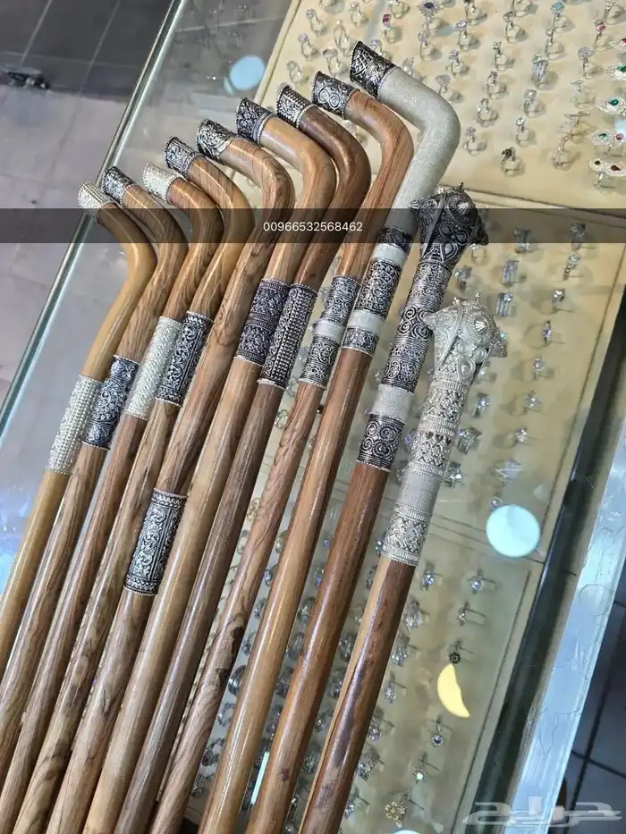 عصا بالفضة - خيزران بالفضة 0