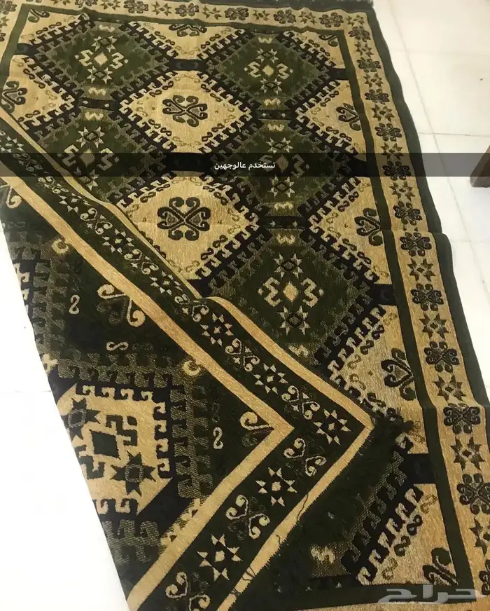 فرشات سجاد ارضيه للمنزل والرحلات قطن تستخدم عالوجهين سوريه 6