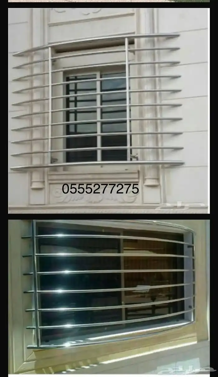 دربزان درج حواجز درج استانلس استيل   زجاج 60