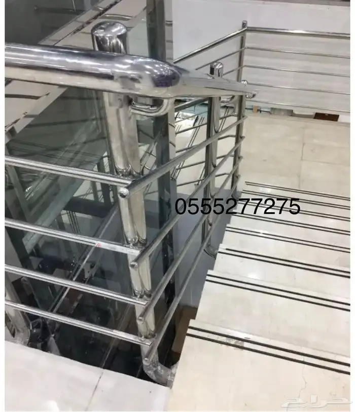 دربزان درج حواجز درج استانلس استيل   زجاج 56