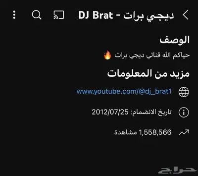 قناة يوتيوب للبيع 5k تقريبا حقيقي ومشاهدات 1
