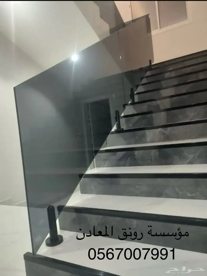 دربزان درج حواجز درج استانلس استيل   زجاج 8